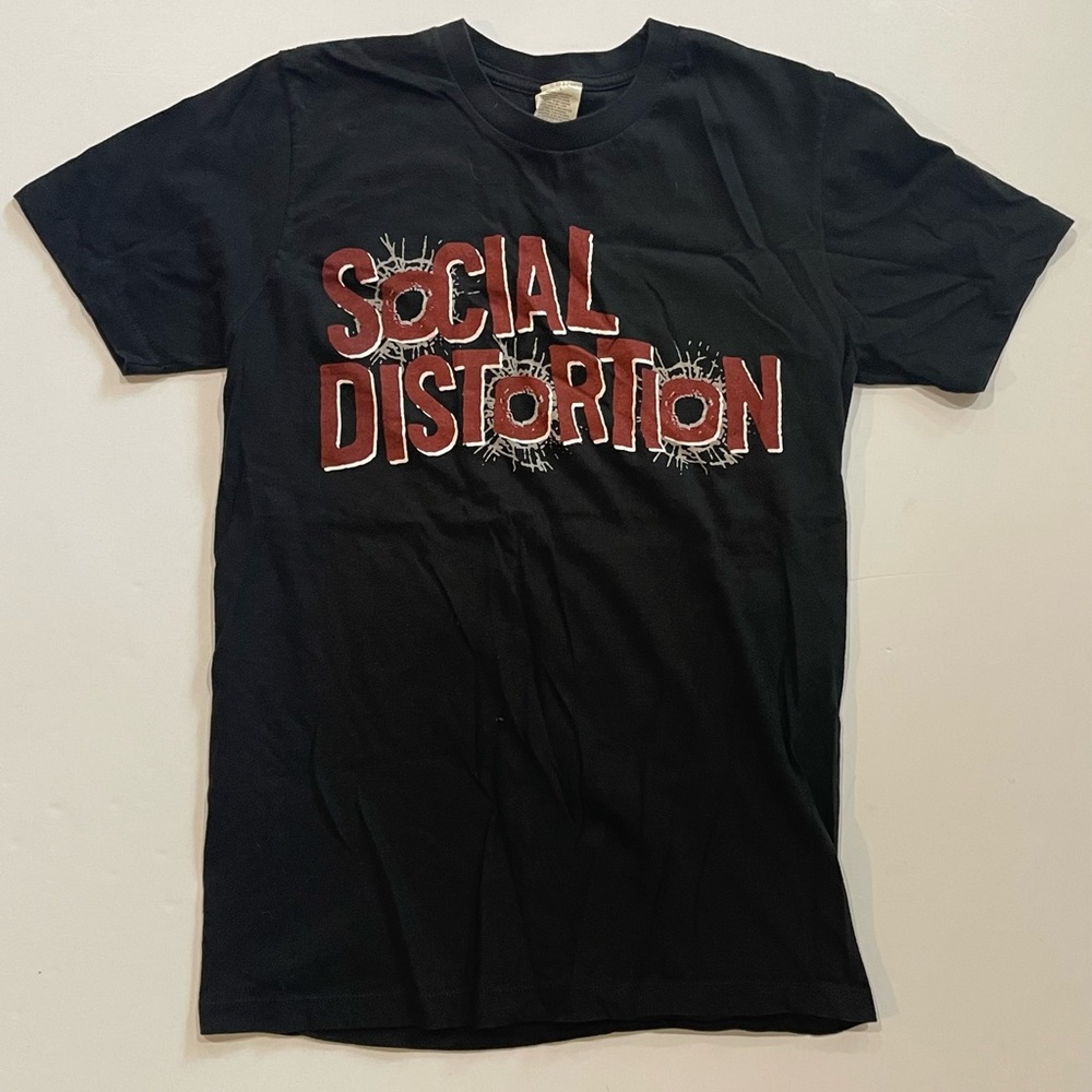 Social distortion Winter US tour 2007-2008 side M concert shirt rare hTF